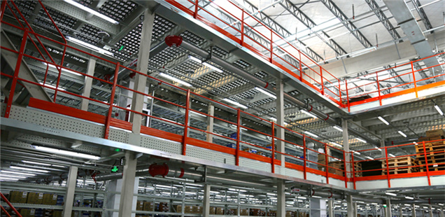 Steel mezzanine for supply chain